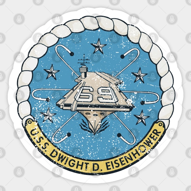 USS Dwight D. Eisenhower (CVN-69) Sticker by Distant War